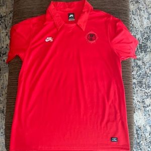 Nike sb mens XL red polo shirt